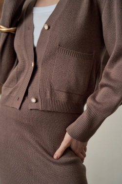 Юбка миди из трикотажа DAN MARALEX