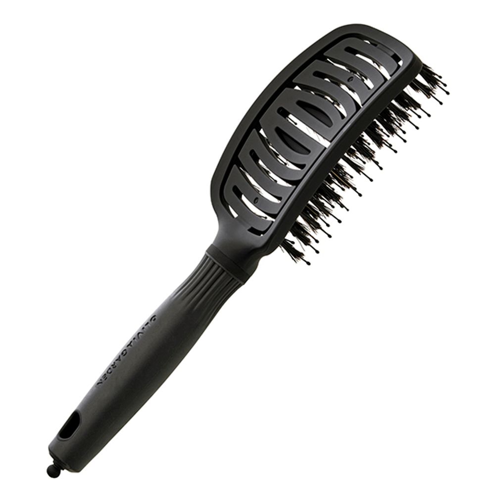 Щетка Olivia Garden EXPERT CARE FLEX Boar & Nylon Bristles Black Label -  Купить с доставкой по России