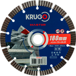 Диск алмазный Турбо сегментный KRUGO MASTER 180х2,4х22,23х12mm, 81071800268
