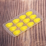 Форма для льда пластиковая с силиконом «Бананы»