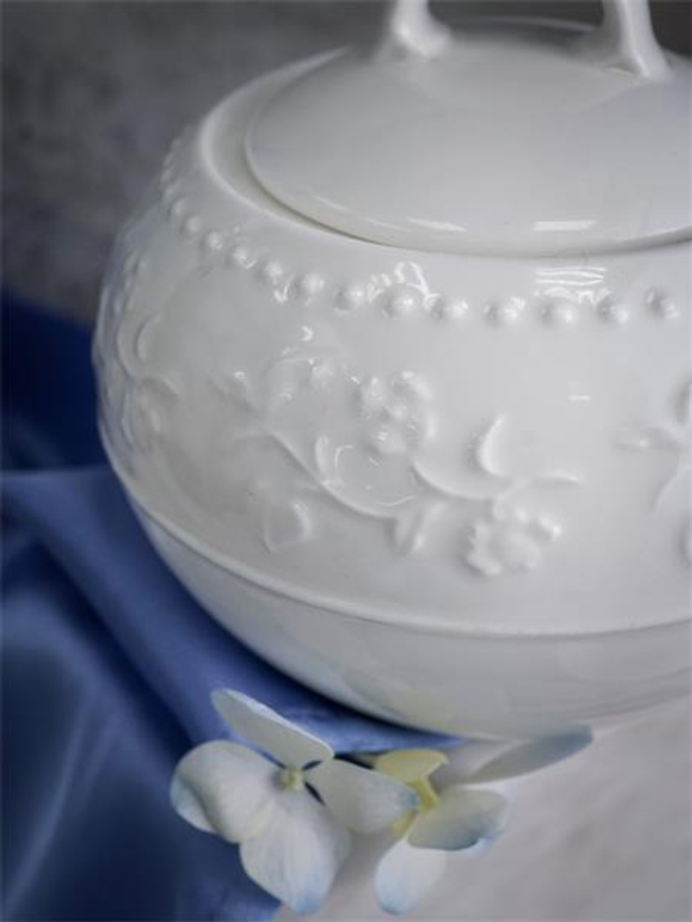 Сахарница с крышкой 210 мл, d 9 см h 8,4 см, фарфор, Primavera