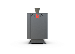 Банная печь Душа- 15 Кожух Квадро Закрытая Каменка стекло 8мм