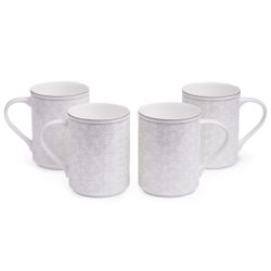 НАБОР КРУЖЕК LEFARD "GREY LACE" 4 ШТ. 400 МЛ