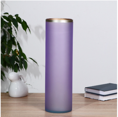 Ваза "Фиолет" с золотой полоской d=12см h=40см