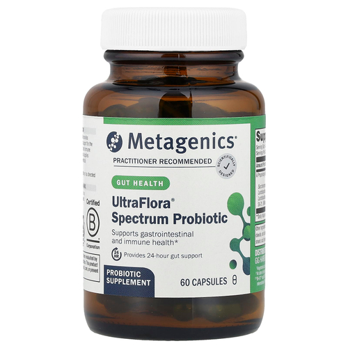 Metagenics, пробиотик UltraFlora® Spectrum, 30 млрд КОЕ, 60 капсул