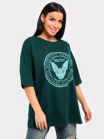 Футболка оверсайз больших размеров принт