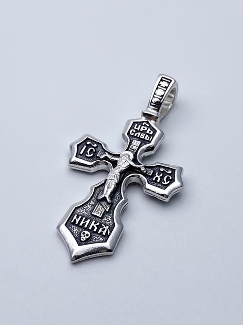 Крест из серебра/Чернение
