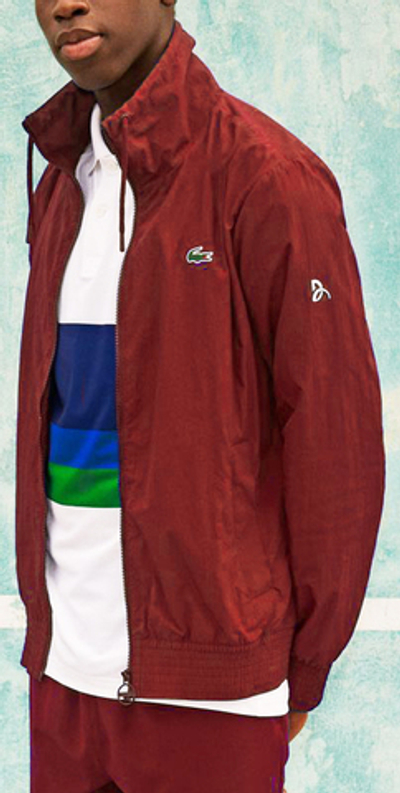 Мужская теннисная кофта Lacoste Men's Sport Novak Djokovic Lightweight Zip Jacket - red