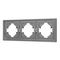 Рамка пластиковая FRM-TENDO-PL-3-GR Arlight 053845