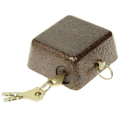 Замок навесной Ермак, 468-037, гаражный, дисковый, потайная дужка, 90 мм, 3 кл