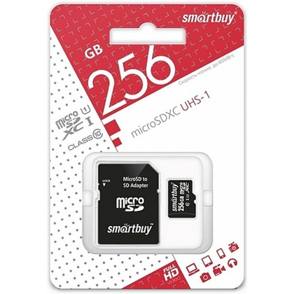 Карты памяти Smartbuy microSD 256GB 10 класс