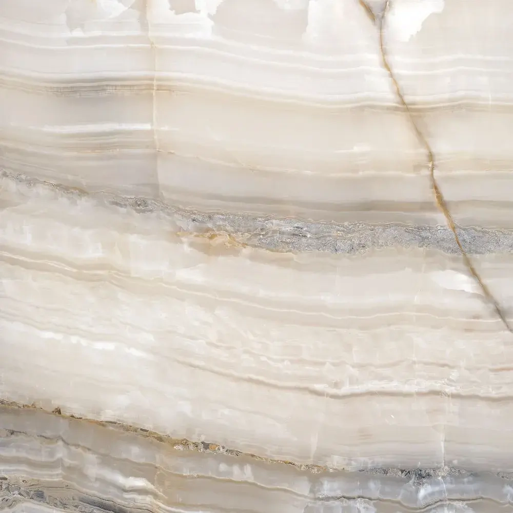 Керамогранит Alma Ceramica GFU57SMD40L Smeraldo 57x57 бежевый лаппатированный под оникс