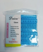 Бигуди пластмассовые с зажимом 14шт, цвет микс, d=15мм