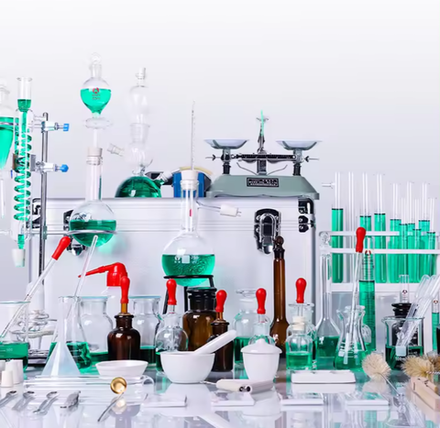 Большой развивающий набор опытов и экспериментов по химии, в комплекте 85 реагентов