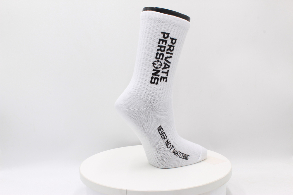 PP LOGO SOCKS WHITE