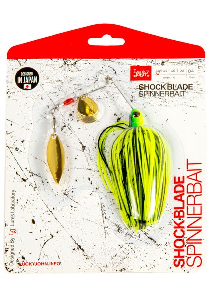 Спиннербейт Lucky John SHOCK BLADE 10.0г 004 в блистере