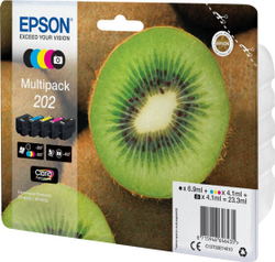 Epson Kiwi 202 Подлинный Черный, Голубой, Пурпурный, Фото черный, Желтый 1 шт C13T02E74020