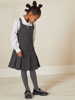 Сарафан школьный на молнии для девочки Next 311-160, Серый