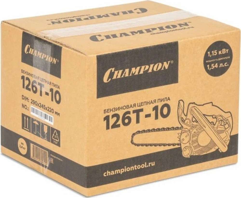 Бензопила CHAMPION 126T-10