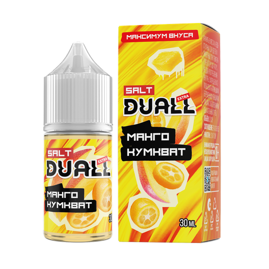 Жидкость (М) Duall Extra Zero (28 мл, 0 мг) Манго Кумкват