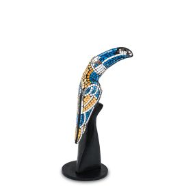 23-029-05 Н-р статуэток из трех «Тукан» дерево+стекл.мозаика (50,40,30 см)