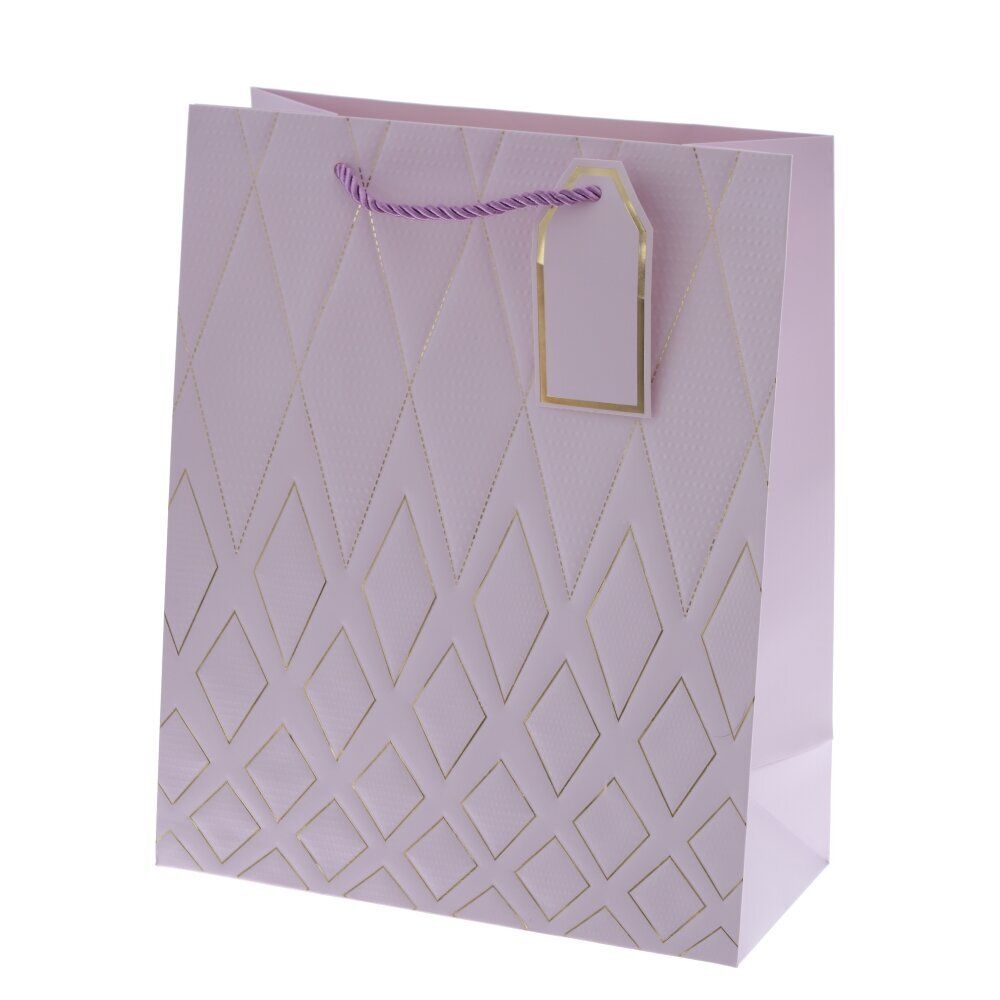 GAEM Пакет подарочный M (бумага 210г/м2, блок 12шт), L26 W12 H32 см, 4в.