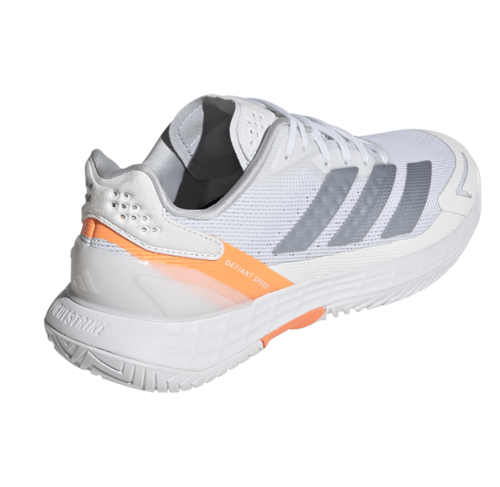 Женские Кроссовки теннисные Adidas Defiant Speed 2 W - cloud white/halo blue/beam orange