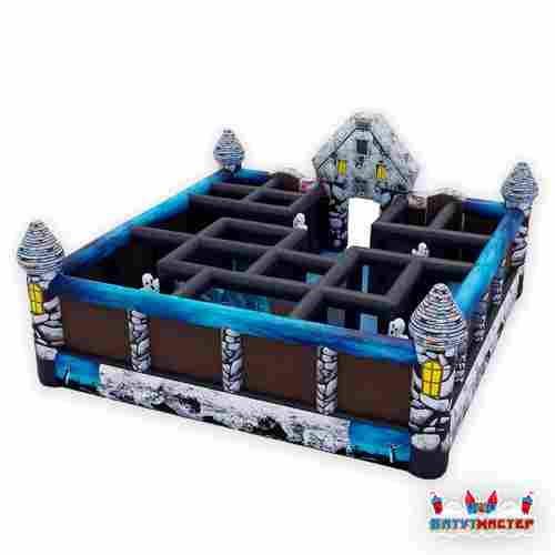 Надувной лабиринт страха «Загадки подземелья», 10×10×4 м