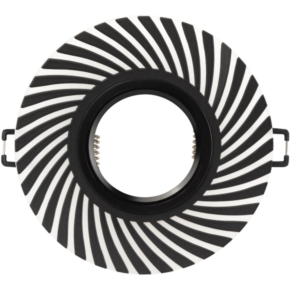 DK LD32 BK /1 Светильник ЭРА декор cо светодиодной подсветкой MR16, 220V, max 11W, черный | Встраиваемые LED светильники