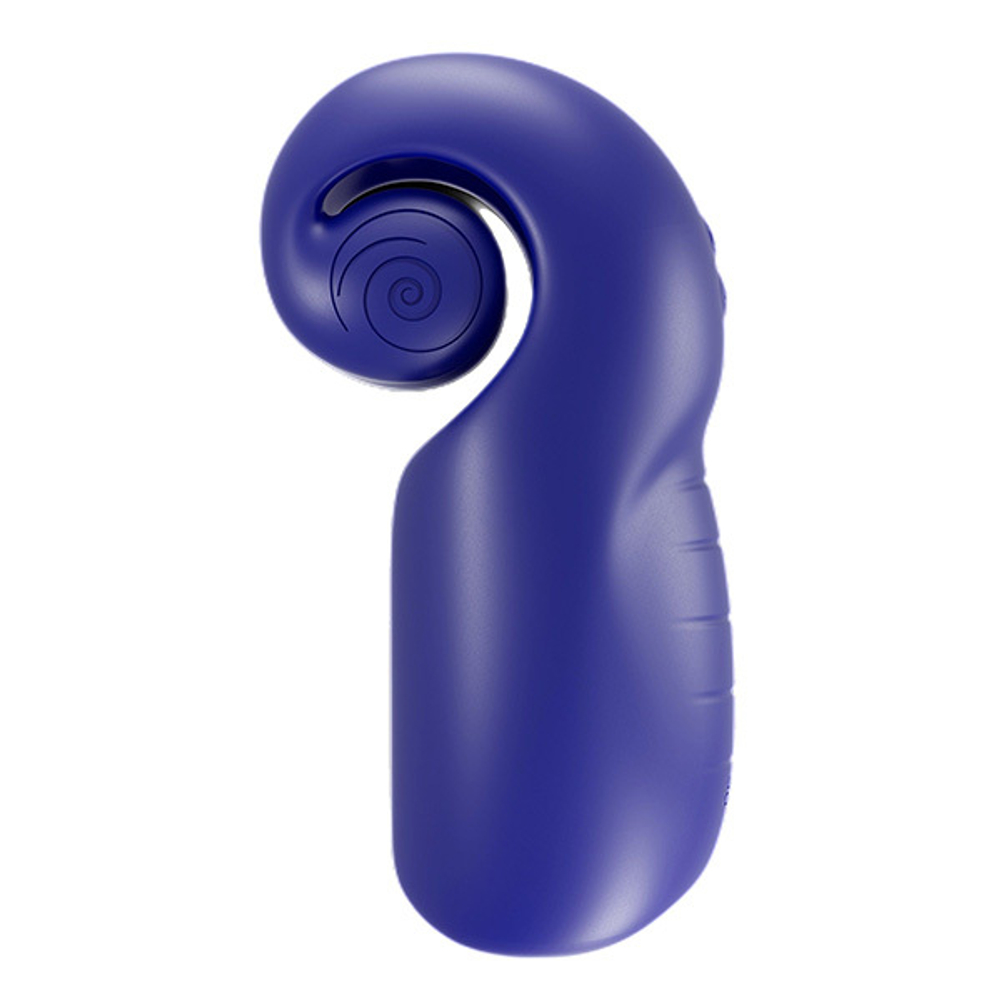 Синий мастурбатор с вибрацией SVibe Evo SnailCE-N