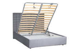 Кровать Garda Decor Andrea серо-голубая ANDREA1К-160M-Vel12