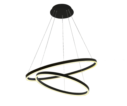 08220,19A(4000K) Люстра димм. Тор черный d80+60