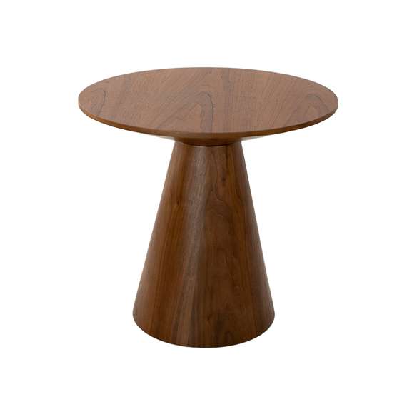 Журнальный столик Angel Cerda ET652, Ø60х55 см, орех