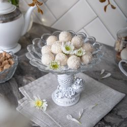 Фруктовница-конфетница Птичка Терра сонг Сильвер