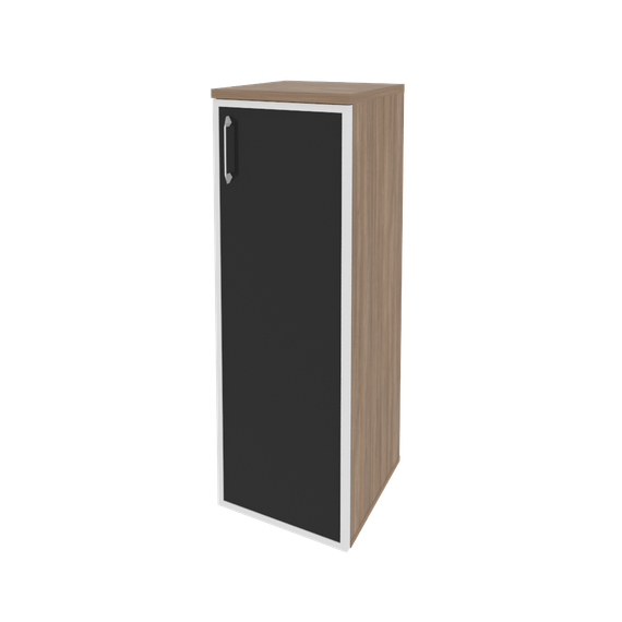 Оникс Шкаф средний узкий правый O.SU-2.4 R (R) black  400*420*1207