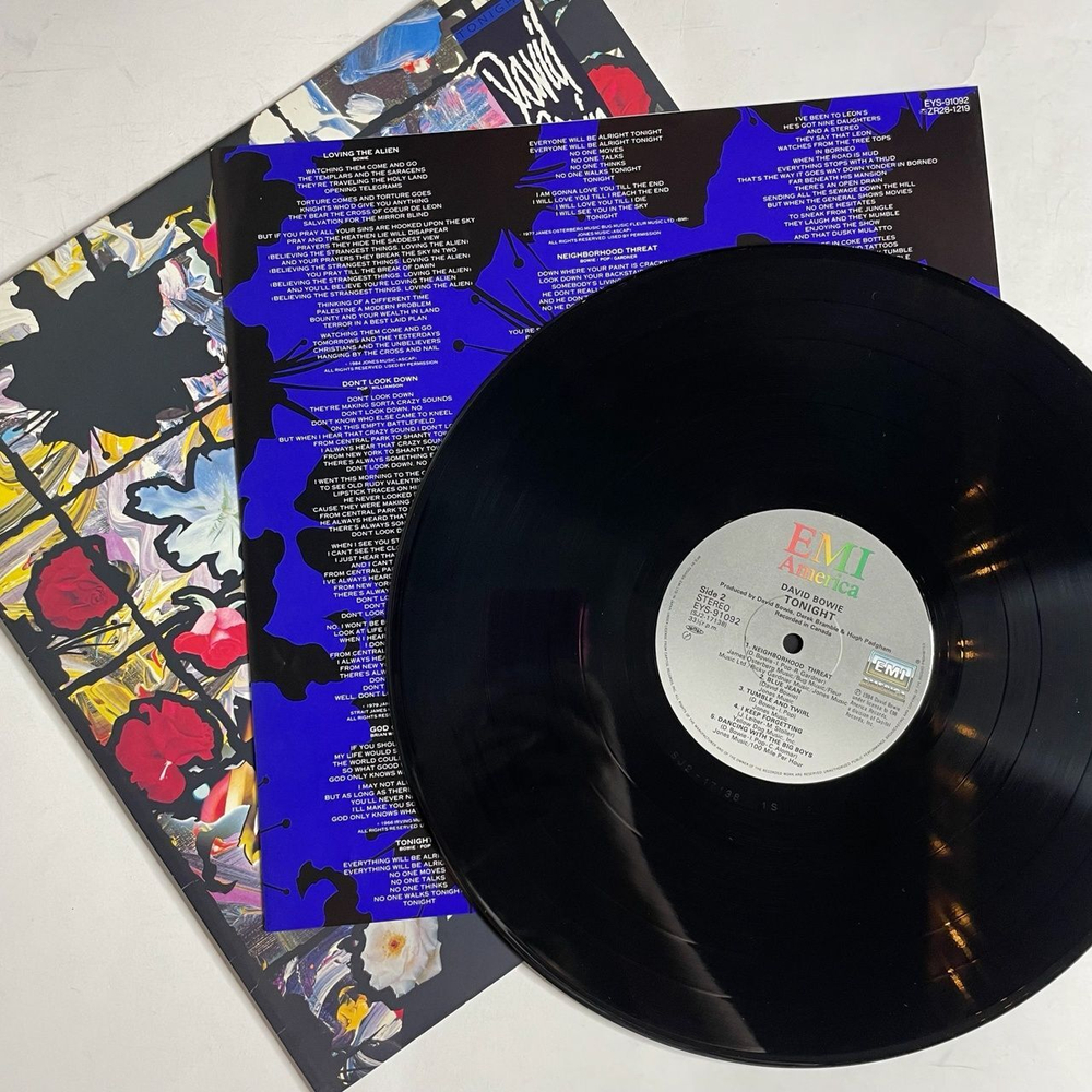 Винтажная виниловая пластинка LP David Bowie Tonight (Japan 1984) (No obi) Don't Look Down