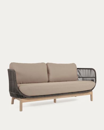 3-местный диван Catalina из зеленой веревки Испания