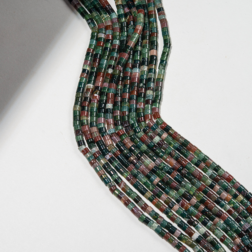 Индийский агат натуральный, разделители-рондели, 4,1*2,6мм