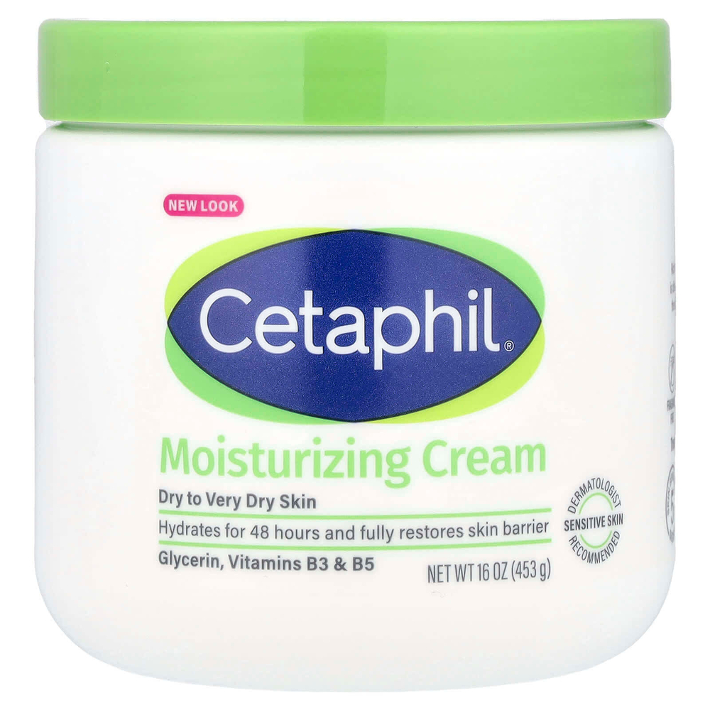 Cetaphil, Увлажняющий крем, без отдушек, 453 г (16 унций)