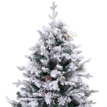 Елка «Заснеженная принцесса» 150 см, ПВХ, леска, резина с белым напылением (559 веток)