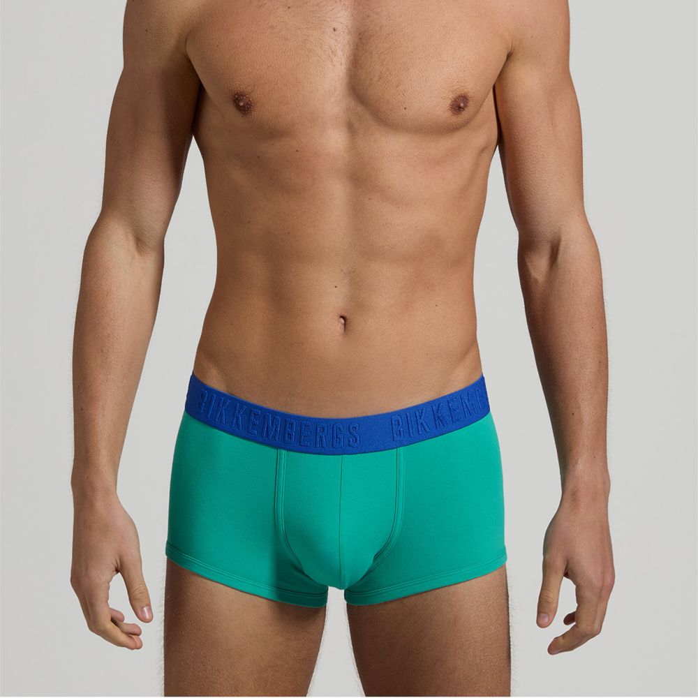 Мужские трусы хипсы (белый, черный, морская волна) набор 3 в 1 Bikkembergs EMBOSSED BKK51UTR24TR/3