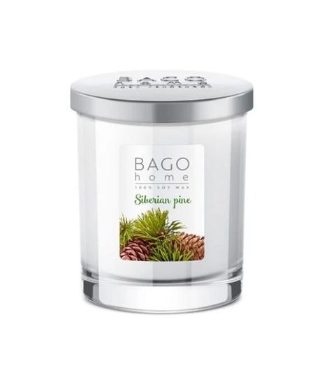 Сибирская сосна, ароматическая свеча, Bago home
