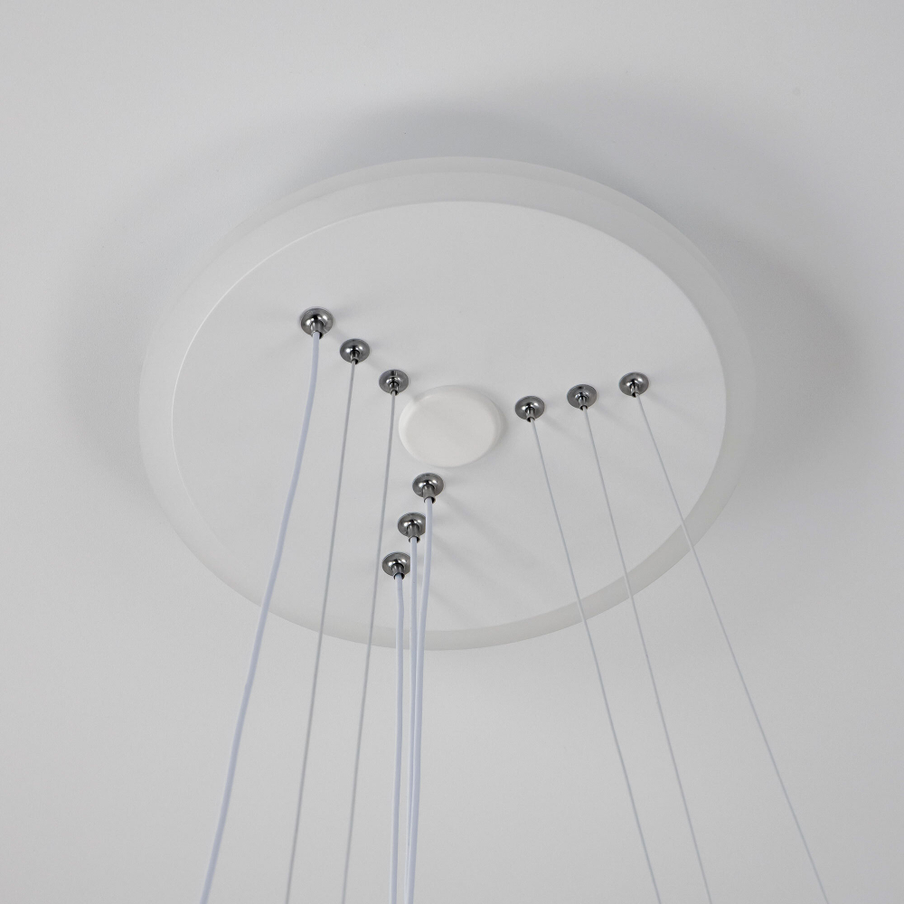 Citilux Неон Смарт CL731A330E RGB Умная подвесная люстра Белая