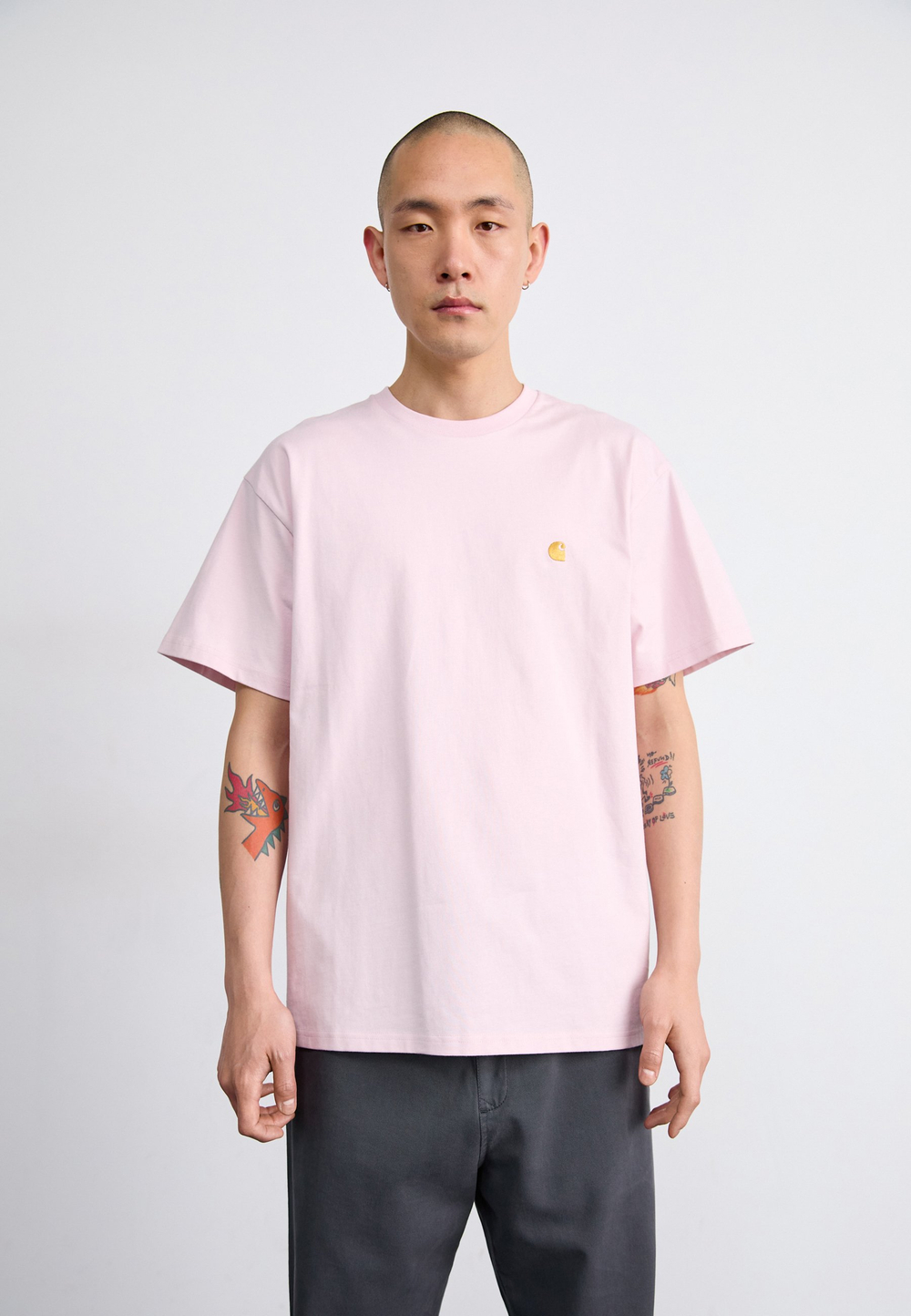 Carhartt WIP CHASE - Базовая футболка - Розовый