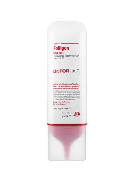 Dr.FORHAIR Folligen Sea Salt Scaler - Оздоравливающий солевой скраб для кожи головы 300 г