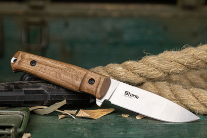 🏆Тактический нож Sturm AUS-8 StoneWash Орех