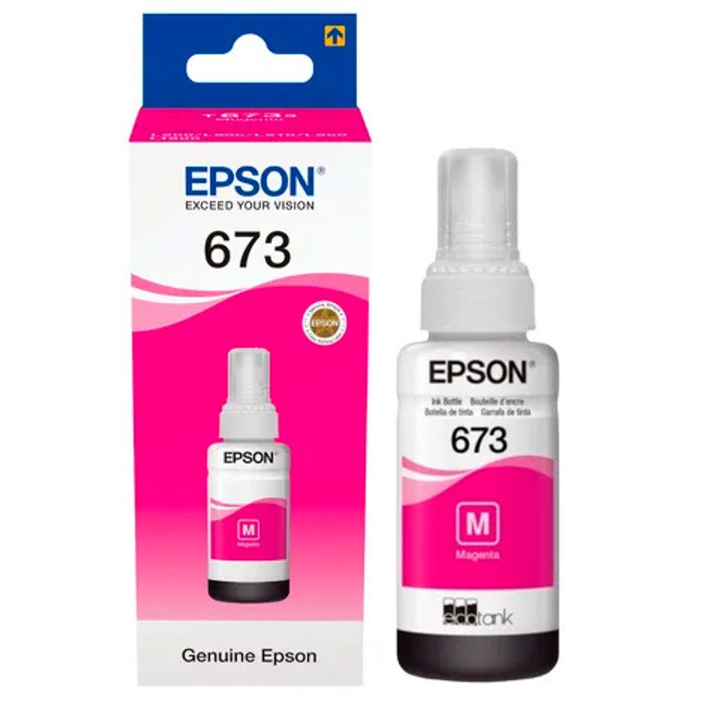 Контейнер с чернилами EPSON T6733 (c13t67334a) для L1800/L800/L805/L810/L850 пурпурные