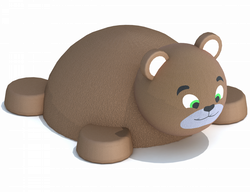 Резиновая фигура 3D Мишка для детских площадок