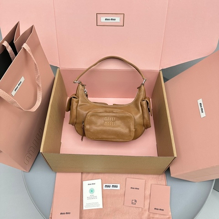 Miu Miu Nappa Leather Pocket Bag 21 cm