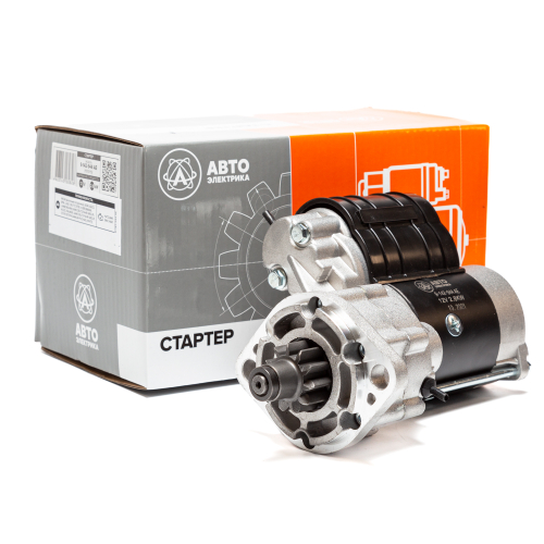 Стартер редукторный (смещенный редуктор), КМЗ, CASE, дв. HATZ, 12 В, 2.8/4.2 кВт, 11 зуб. (ан. 11010115)